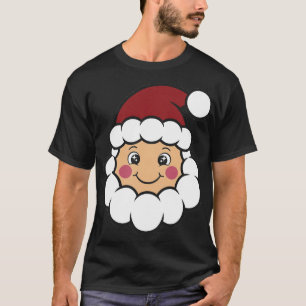 Puffy Santa Face Christmas T-Shirt