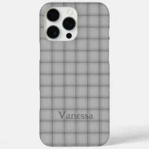 Puffy Squares Favorite Color Checker Custom Name iPhone 16 Pro Max Case
