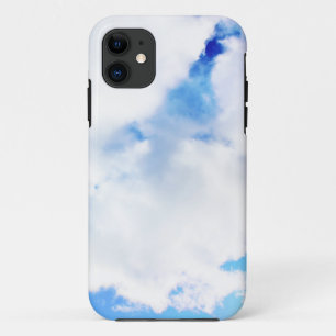 Puffy White Clouds and Blue Sky iPhone 11 Case