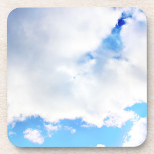 Puffy White Clouds and Blue Sky Coaster