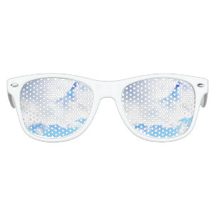 Puffy White Clouds and Blue Sky Kids Sunglasses