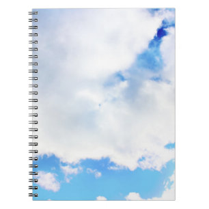 Puffy White Clouds and Blue Sky Notebook
