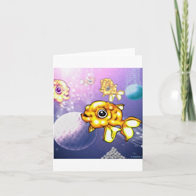 puffygoldfish card (Front)
