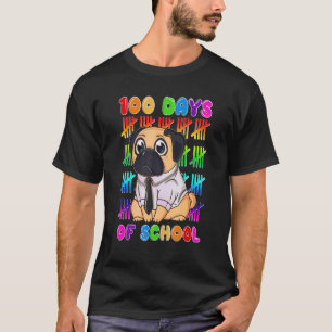 Pug 100 Days of School 100th Day of School Boys Gi T-Shirt