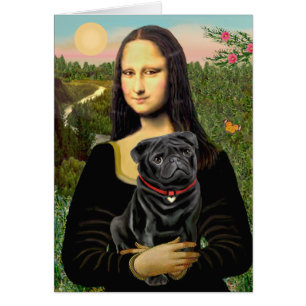 Pug 16 (black) - Mona Lisa