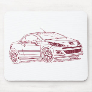Pug 207 CC 2010 Mouse Pad