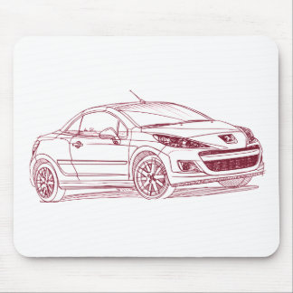 Pug 207 CC 2010 Mouse Pad