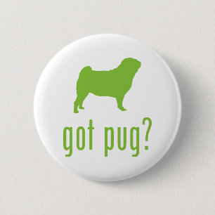 Pug 2 Inch Round Button