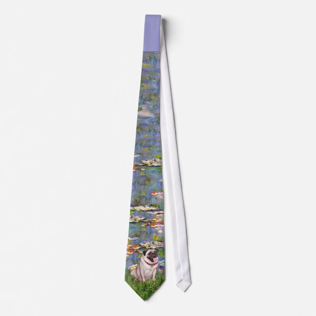 Pug 2 - Lilies 2 Tie (Front)