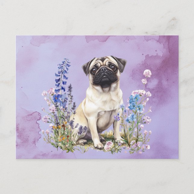 Pug 2 - Postcard (Front)