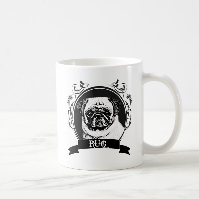 PUG (3) COFFEE MUG (Right)