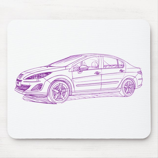 Pug 408 2011 mouse pad (Front)