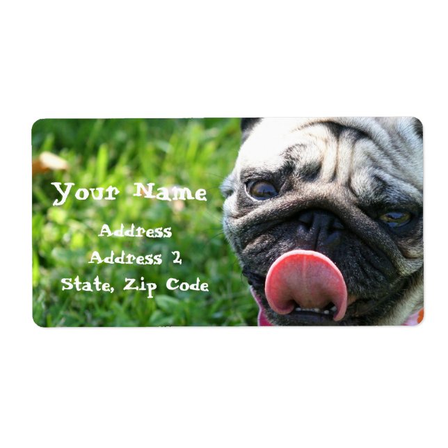 Pug Address Labels (Front)