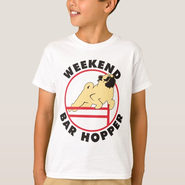 Pug Agility CS398 BAR T-Shirt (Front)