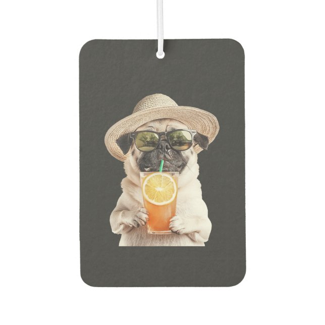 Pug     air freshener (Front)