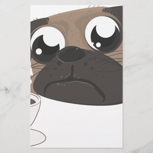 Pug and Coffee (Front)