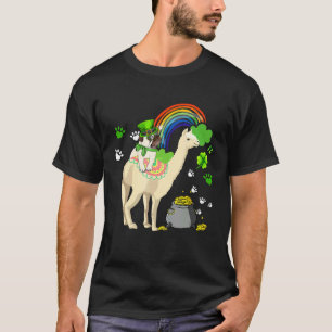 Pug and Llama Happy St Patricks Day Dog Lover T-Shirt