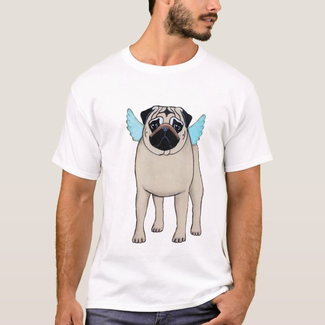 Pug Angel T-Shirt (Front)