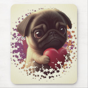 Pug, Animal,nature Mouse Pad