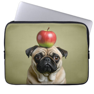 Pug Apple Laptop Sleeve
