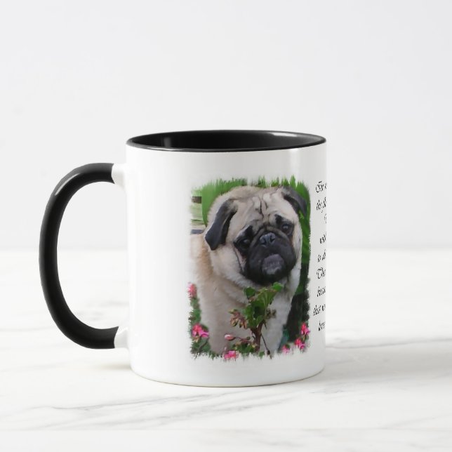 Pug Art Gifts Mug (Left)
