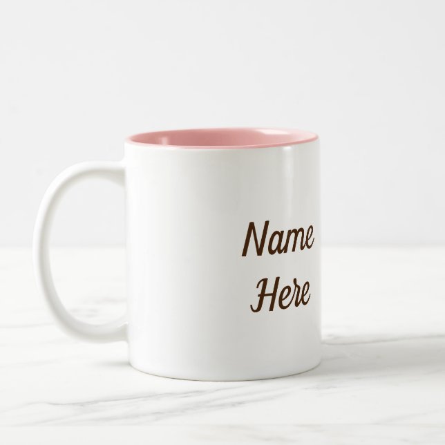Pug Art Two-Tone Coffee Mug (Left)