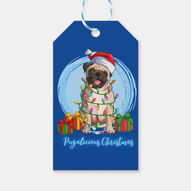 Pug at Christmas   Gift Tags (Front)