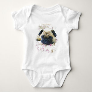 Pug Baby Bodysuit