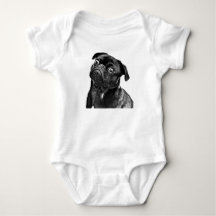 Pug | Baby bodysuit or one-piece