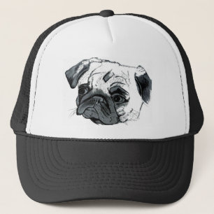 Pug Basebal Hat by Patty's Pet Art