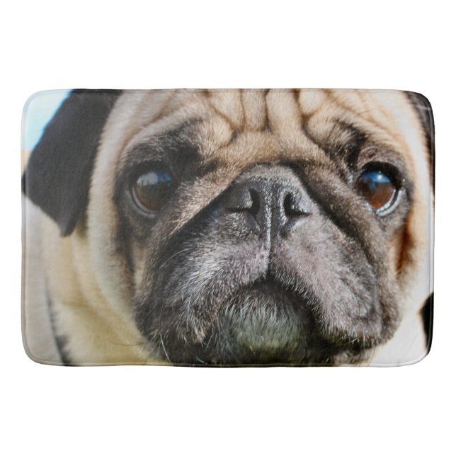 Pug Bath Mat (Front)