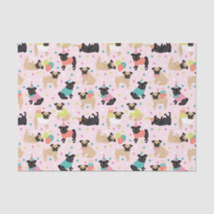 Pug Birthday Tissue Paper