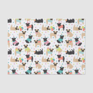 Pug Birthday Tissue Paper