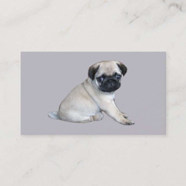 Pug Breeder Business Card (Front)