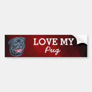 Pug Bumper Sticker