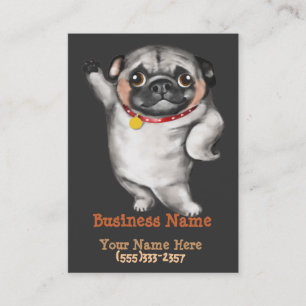 PUG business card template_breeder,veterinarian