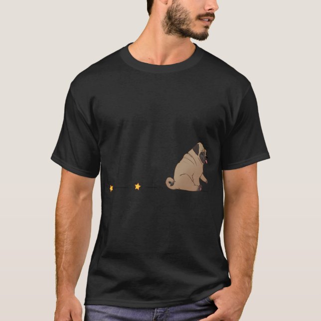 Pug Butt Scoot T-Shirt (Front)