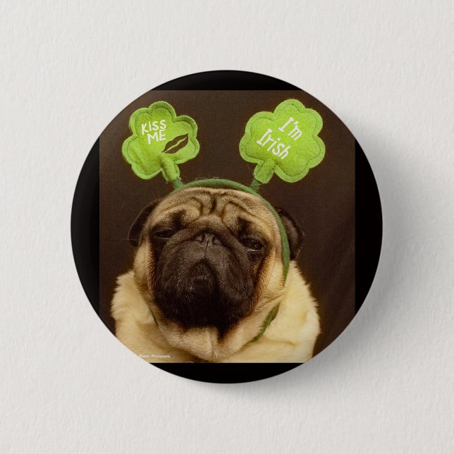 Pug Button #3 (Front)