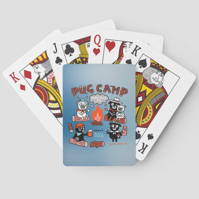 Pug Camp 2024 Playing Cards (Back)