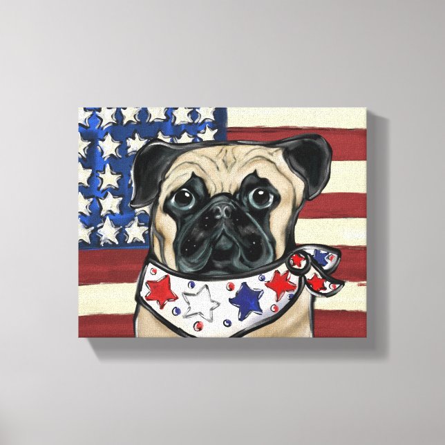 PUG  CANVAS PRINT (Front)