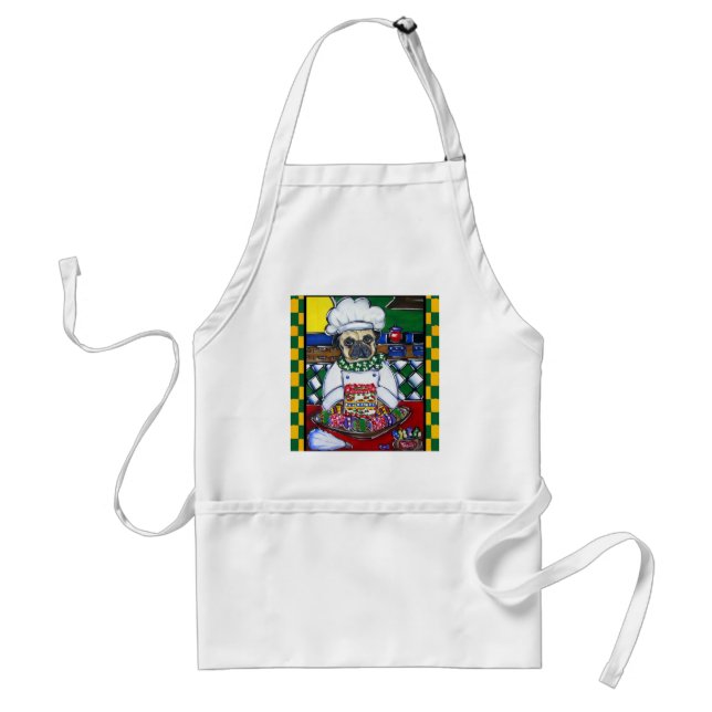 Pug Chef Standard Apron (Front)
