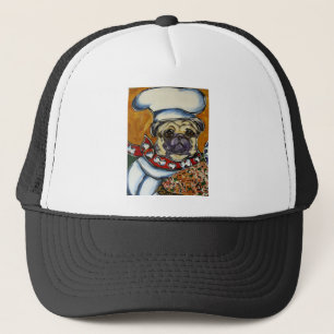 Pug Chef Trucker Hat