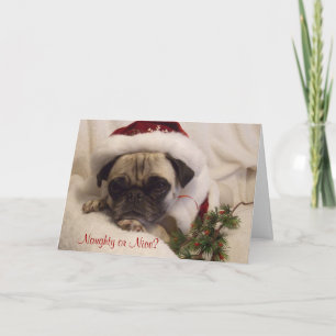 Pug Christmas Card