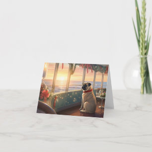 Pug Christmas Cruise: Pawsome Holiday Delight Card