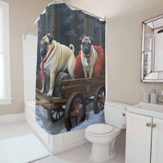 Pug Christmas Festive Season (In Situ)