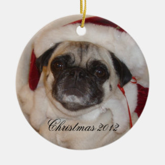 Pug Christmas Ornament