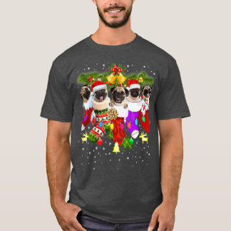 Pug Christmas Stockings FunnyPugs Dog Xmas T-Shirt