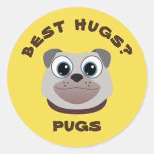 Pug Classic Round Sticker
