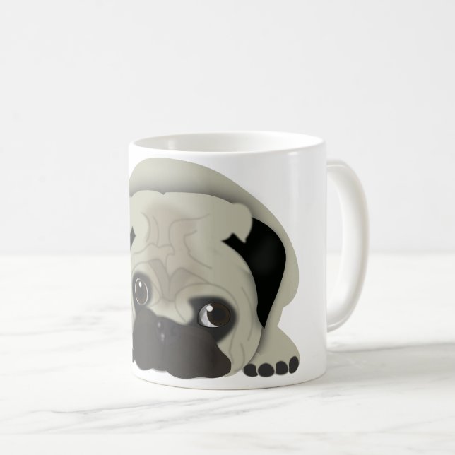 Pug Coffee Mug (Front Right)