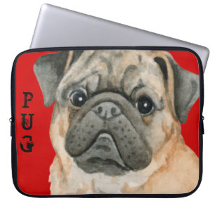 Pug Colour Block Laptop Sleeve
